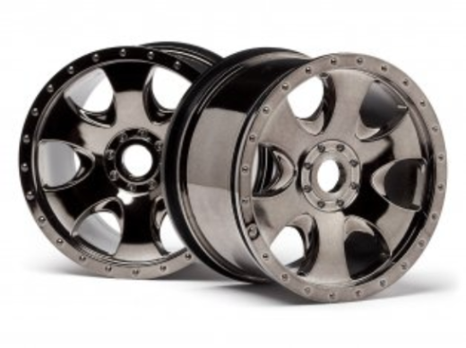 HPI-105801 HPI Warlock Wheel Black Chrome (83X56mm/2Pcs) [105801]