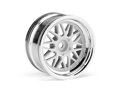 HPI-106773 HPI HRE C90 Wheel 26mm Chrome/White (6mm Offset/2Pcs) [106773]