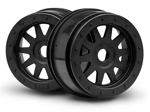 HPI-106896 HPI TR-10 Glue-Lock Wheel Black (120X60mm/2Pcs) [106896] HPI