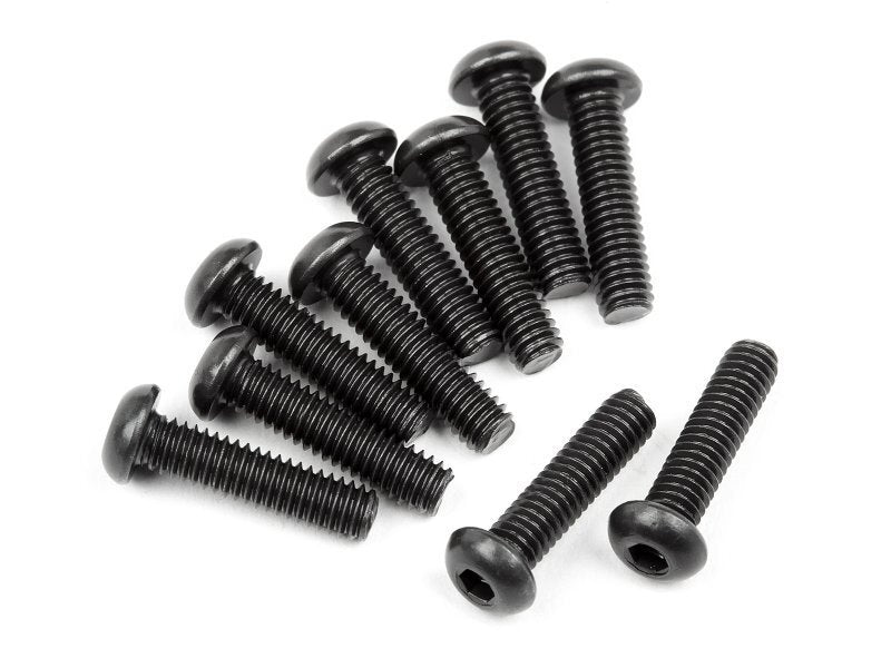 HPI-107373 HPI Button Head Screw M2.5X10mm (Hex Socket/10Pcs) [107373] HPI