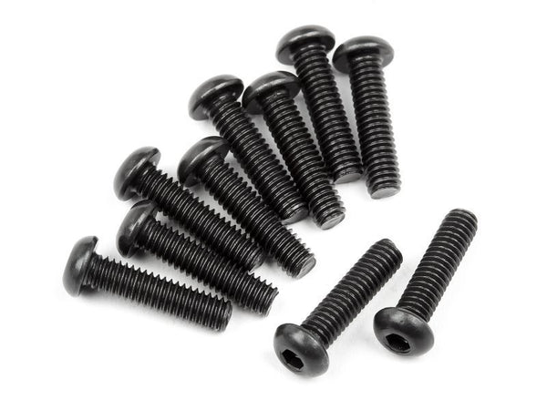 HPI-107373 HPI Button Head Screw M2.5X10mm (Hex Socket/10Pcs) [107373]