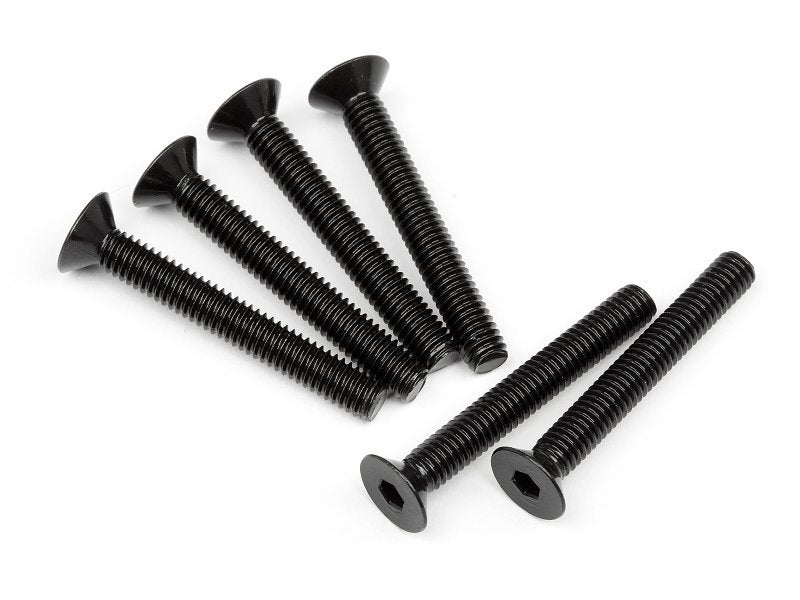 HPI-107908 HPI Flat Head Screw M4x30mm (Hex Socket/6pcs) [107908] HPI