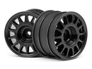 HPI-107970 HPI WR8 Rally Off-Road Wheel Black (48X33mm/2Pcs) [107970] HPI