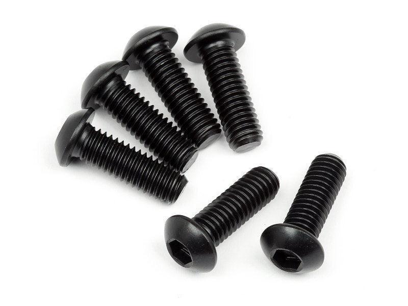 HPI-108709 HPI Button Head Screw M6X18mm (Hex Socket) (6Pcs) [108709] HPI