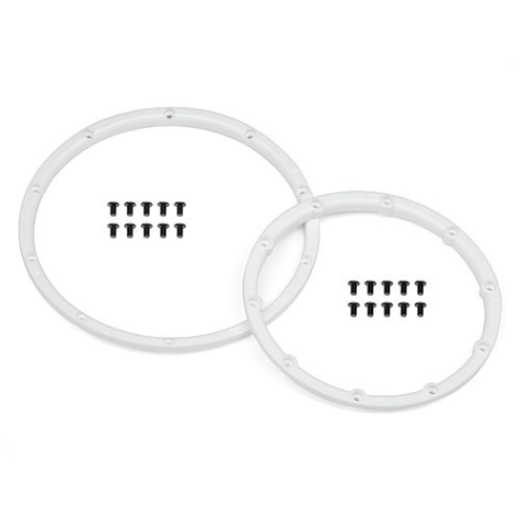 HPI-110545 HPI Wheel Bead Lock Rings (White/For 2 Wheels) [110545]