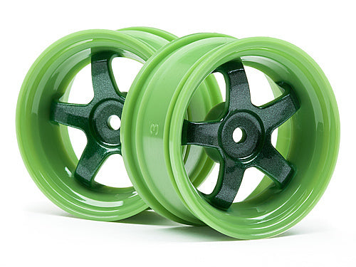 HPI-111090 HPI Work Meister S1 Wheel Green (3mm Offset/2Pcs) [111090]