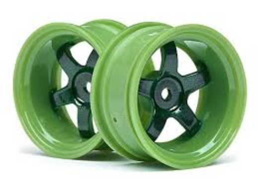 HPI-111100 HPI Work Meister S1 Wheel Green (9mm Offset/2Pcs) [111100]