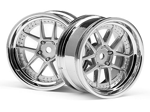 HPI-111276 HPI DY-Champion 26mm Wheel (Chrome/Silver/6mm Os/2Pcs) [111276] HPI