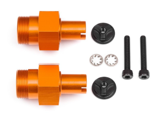 HPI-112845 HPI 24mm HD Front Hex Hub (Orange/2Pcs) [112845]