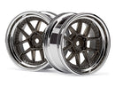 HPI-113090 HPI DY-Champion 26mm Wheel (Chrome/Bronze/6mm Os/2Pcs) [113090] HPI