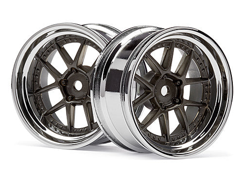 HPI-113090 HPI DY-Champion 26mm Wheel (Chrome/Bronze/6mm Os/2Pcs) [113090]