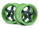 HPI-113095 HPI Work Meister S1 Wheel Green 26mm (0mm Os/2Pcs) [113095] HPI
