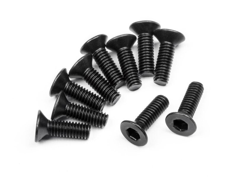 HPI-113719 HPI Flat Head Screw M2.5X8mm (Hex Socket/10Pcs) [113719] HPI