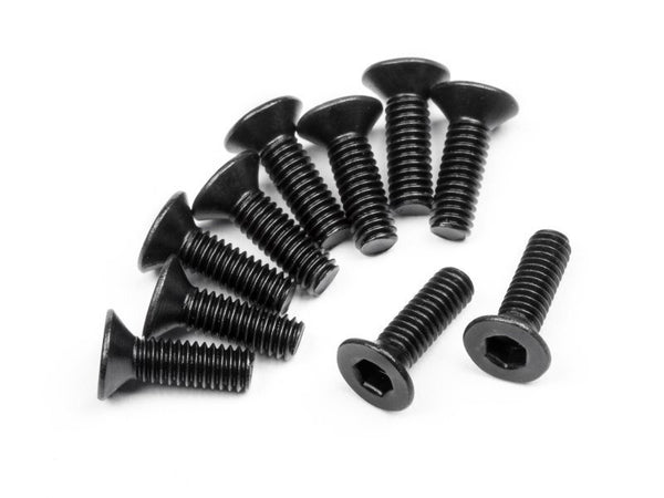 HPI-113719 HPI Flat Head Screw M2.5X8mm (Hex Socket/10Pcs) [113719]