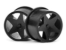 HPI-114276 HPI Q32 Super Star Wheel Set F/R (Blk/18X10/18X14/4Pcs) [114276] HPI