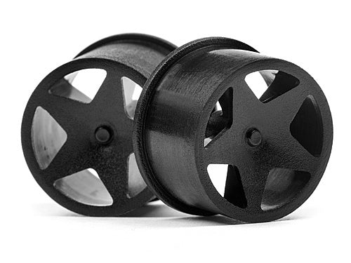 HPI-114276 HPI Q32 Super Star Wheel Set F/R (Blk/18X10/18X14/4Pcs) [114276]