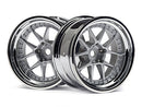 HPI-114636 HPI DY-Champion 26mm Wheel (Chrome/Silver/9mm Os/2Pcs) [114636] HPI