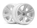 HPI-115325 HPI 6-Shot MT Wheel (White/2pcs) [115325] HPI