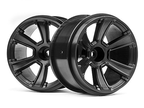 HPI-115327 HPI 6-Shot MT Wheel (Black/2pcs) [115327] HPI