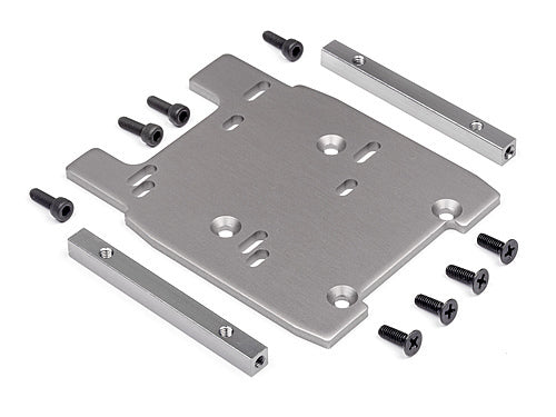 HPI-115354 HPI Motor Plate (Gray/4mm) [115354]