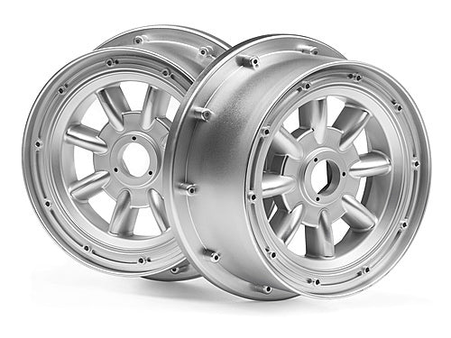 HPI-115765 HPI ML-8 Wheel Silver (120X60mm/2pcs) [115765]