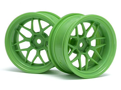 HPI-116532 HPI Tech 7 Wheel Green 52X26X+9mm Offset (2Pcs) [116532]