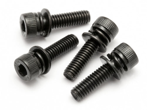 HPI-15479 HPI Cap Head Screw M4X15mm With Washer (4Pcs) [15479] HPI
