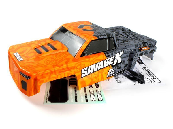HPI-160105 HPI GT-6 Sportcab Painted Truck Body (Orange/Grey) [160105]