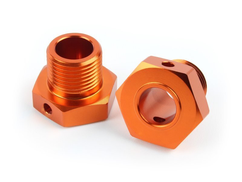HPI-160138 HPI 17mm Hex Hub Adaptor (Orange/2pcs) [160138] HPI