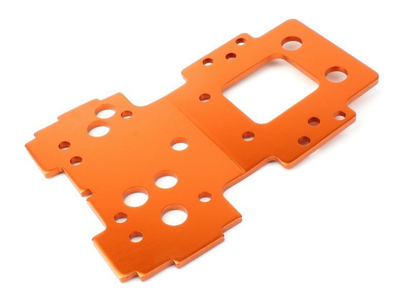 HPI-160143 HPI Bulkhead Lower Plate 2.5mm (Flux/Orange) [160143]