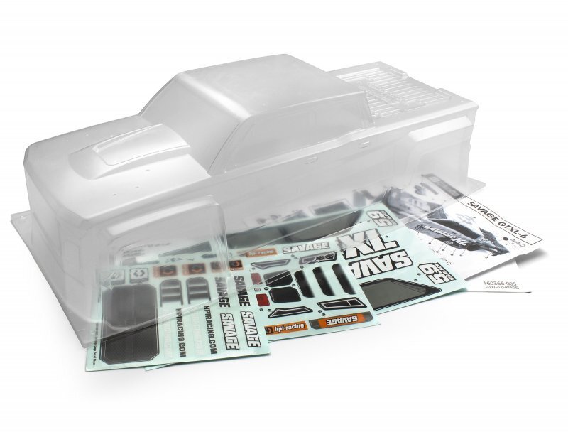 HPI-160366 HPI GTXL-6 Kingcab Clear Truck Body (Savage XL) [160366] HPI