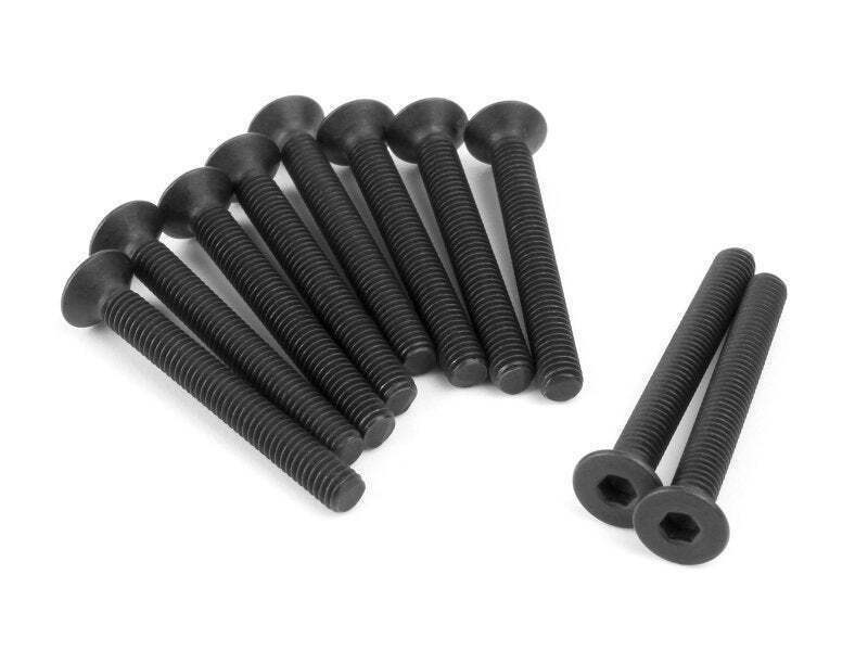 HPI-160380 HPI Flat Head Screw M3x25mm (Hex Socket/10pcs) [160380]