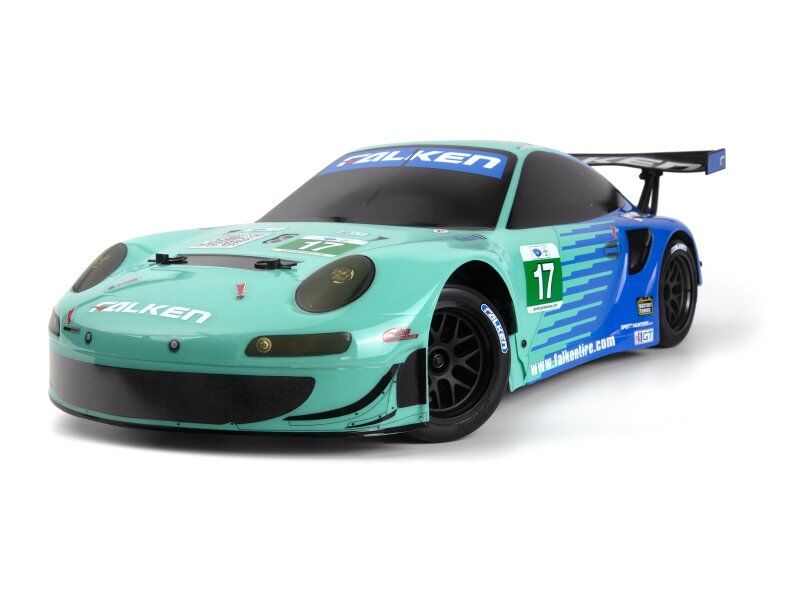 HPI 1/10 Sport3 Porsche 911 GT3 RSR Falken Painted Body (206mm/210mm)