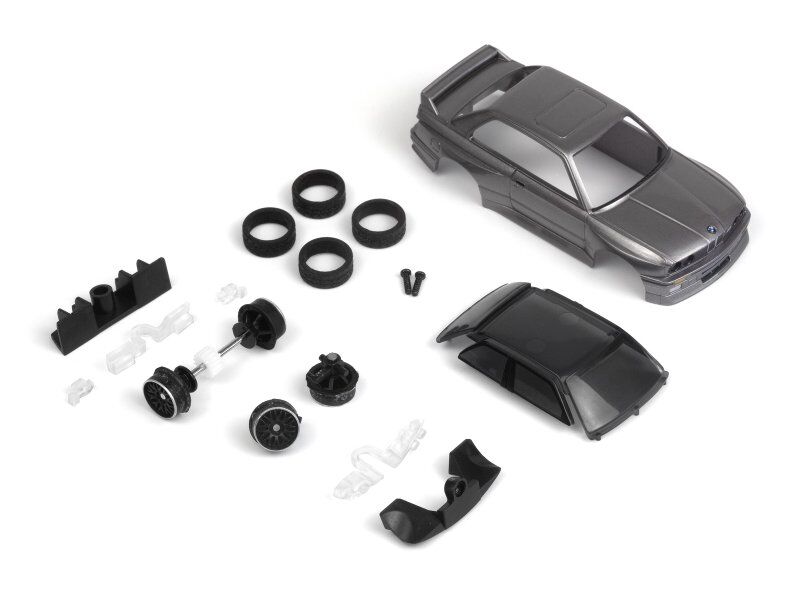 HPI nano-TTR 1989 BMW M3 E30 Ravaglia - Dark Silver - Painted Body Set