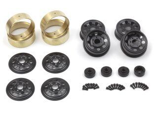 HPI CS-8 Steel Beadlock Wheel 1.2in (Black/4pcs)
