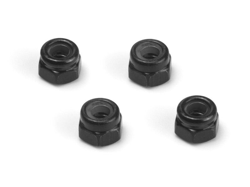HPI Lock Nut M2.5 (Black/4pcs)