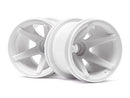 HPI-2100 HPI Super Star MT Wheels Front (White/2.2In/2Pcs) [2100] HPI