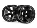 HPI-2105 HPI Super Star MT Wheels Front (Black/2.2In/2Pcs) [2105] HPI