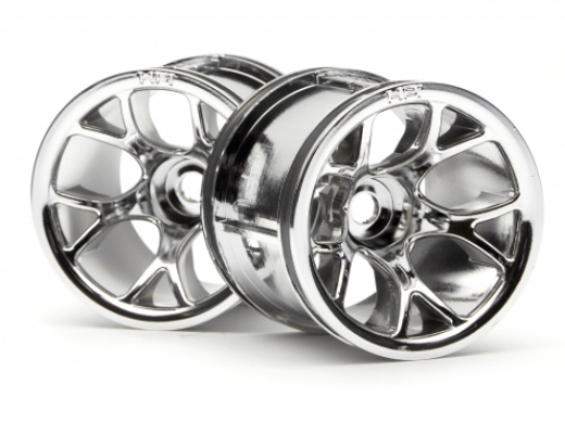 HPI-2197 HPI MT Mesh Wheel (Chrome) [2197] HPI