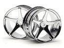 HPI-3032 HPI Super Star Wheel 57X35mm (2.2In) Chromesuper Nitro [3032] HPI