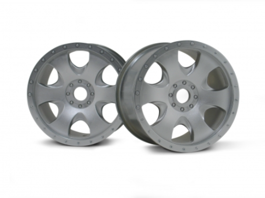 HPI-3193 HPI Warlock Wheel Matt Chrome(83X56mm/2Pcs) [3193]
