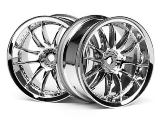 HPI-3280 HPI Work XSA 02C Wheel 26mm Chrome (3mm Offset) [3280]