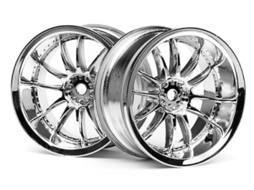 HPI-3281 HPI Work XSA 02C Wheel 26mm Chrome (6mm Offset) [3281]