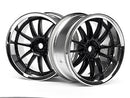 HPI-3286 HPI Work XSA 02C Wheel 26mm Chrome/Black (3mm Offset) [3286] HPI
