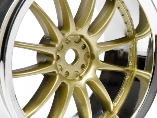 HPI-3297 HPI Work XSA 02C Wheel 26mm Chrome/Gold (3mm Offset) [3297]