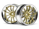 HPI-3298 HPI Work XSA 02C Wheel 26mm Chrome/Gold (6mm Offset [3298] HPI
