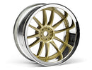 HPI-3299 HPI Work XSA 02C Wheel 26mm Chrome/Gold (9mm Offset) [3299] HPI