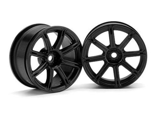 HPI-3306 HPI Work Emotion XC8 Wheel 26mm Black (3mm Offset) [3306]