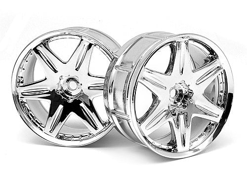 HPI-3343 HPI LP29 Wheel Work LS406 Chrome (2Pcs) [3343]