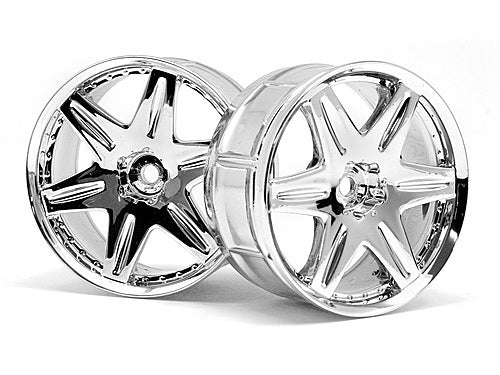 HPI-3344 HPI LP32 Wheel Work LS406 Chrome (2Pcs) [3344] HPI